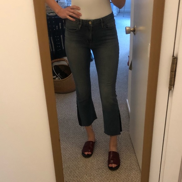 frame jeans le crop mini boot